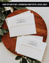 All Ewired Up Personalized Funeral Thank You Cards, White Blue Floral Sympathy, Acknowledgement Bereavement Notes