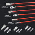 Twidec 360Pcs Quick Splice Male and Female Wire Spade Connector Kit, Electrical Wiring Car Audio Speaker
