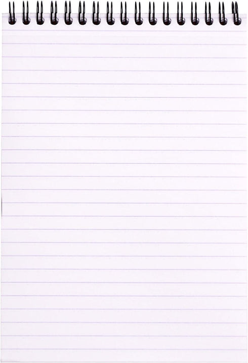 Rhodia Lined Wirebound Notepads, 6 x 8 1/4-Inches, Black (165019C), Pack of 5