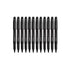 Universal Pen Style Permanent Markers, Fine Point, Black, Dozen for Office and Home Use