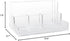 Kantek Acrylic File Sorter, Desk Organizer, 10.5-Inch Wide x 7.5-Inch Deep x 6.7-Inch High, Clear (AD245)