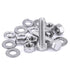 1/4-20 x 1-1/2" Stainless Steel Hex Bolts - 10 Sets with Nuts and Washers, 304 SS 18-8