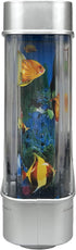 Tokenkuko Fake Motion Fish Tank Mini Aquarium, Artificial Tropical Decorative Lamp Night Light with Moving Fish, Gift