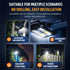 2026 IP65 3 (1pc) LONGLUAN New Solar Clip on Lights Outdoor, Solar Clip Light with Motion Sensor, Waterproof Modes LED