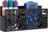 MyGift Black Metal Magnetic Dry Erase Marker Holder for Whiteboard Markers and Accessories Storage Basket Organizer
