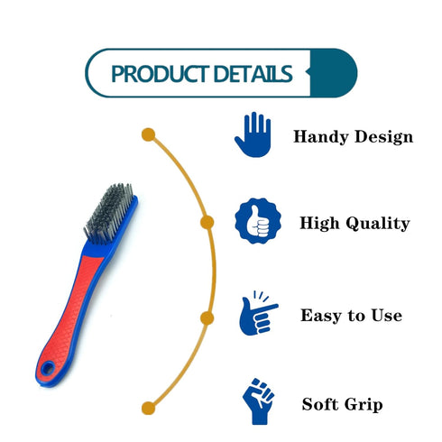 Malijnxin Cleaning,2 Wire Brushes for PCS Heavy Duty Stainless Steel Wire Scratch Brush Heavy Duty Wire Brushes