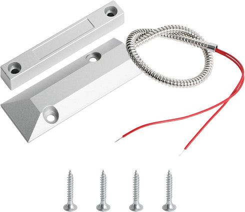 Aoje-Link OC-55 NO Rolling Door Contact Magnetic Reed Switch Alarm Sensor with 2 Wires, Zinc Alloy, 1pcs