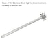 MECCANIXITY 304 Stainless Steel Stirring Rod 7.87" Length with 1.18" ID Dispersion Disc for Industrial, Laboratory