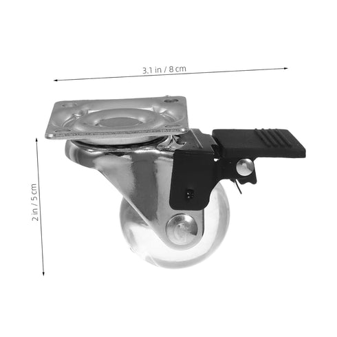 4pcs Cabilock Swivel Caster Wheels for Furniture Coffee Table Swivel Casters for Sofa Bedside Cabinet Floor Protection