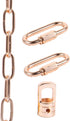 TLLAMP Antique Brass Pendant Chain for Light Fixture, Mirror or Picture Suspension -