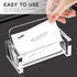 Padike Acrylic Business Card Holder, Clear Business Card Stand for Desk Display