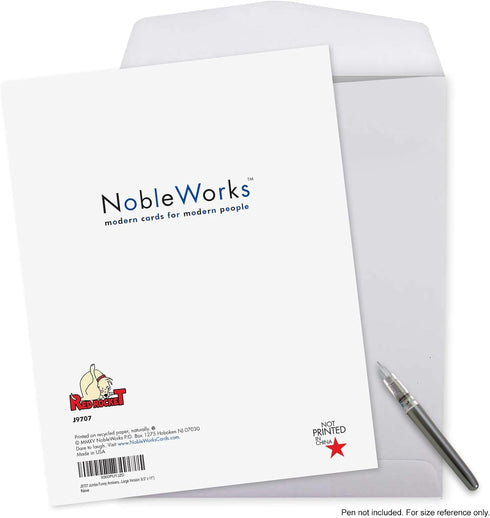 NobleWorks - Recovery Jumbo Greeting Card, Extra Large 8.5 x 11 Inch, Encouragement Notecard from Group