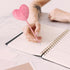 Pom Pom Ballpoint Pen, 4 Pack, Heart Shape Puffy Pens, Colorful Fuzzy Pens for School, Office, and Party Supplies