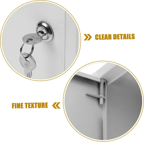 KALLORY Wall Mounted Lockable Milk Box Durable and Stylish Milk Container for Home Office Multi Use Design for Milk