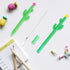 Outus 24 Pieces Cactus Shaped Roller Pens, Green Cactus Pens with Black Gel Ink for Classroom and Office Supplies (Cute