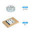 Hex Nuts (1/4"-28) 100Pcs, Zinc Plated Carbon Steel Fine Thread Hexagon Nut Hardware for DIY Home Repair