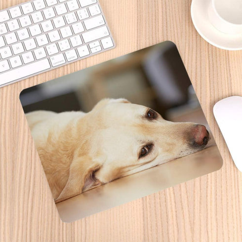 Gaming Mouse Pad - Yellow Labrador Retriever Non-Slip Rubber Mouse Pad for Computers, Personalized