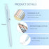 Lanxivi 5 Pcs Gel Pens, Quick Dry Ink, Black Refill, 0.5mm Fine Point Premium Retractable Pens