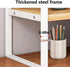 Desktop Organizer Shelf, 2-Tier Wood Office Storage Rack, Small Computer Desk Bookshelf for Home Office