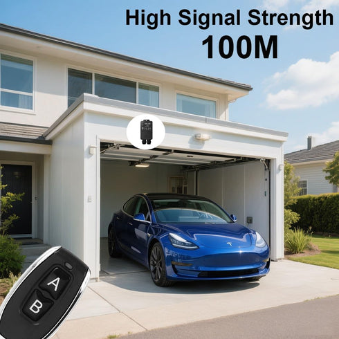 Feloako 110V/120V 100-240V 30A Door-328ft Waterproof Remote Control Switch, AC Relay Wireless Remote Switch Kit