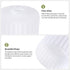 6.69" 4.72" Lights,1 Pack Shenmoyl Striped Lamp Shades Replacement, Dia. * H White Glass Sconce Shade Heavy and Thick