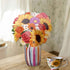 ALBUMAX 3D Pop Up Flower Bouquet Greeting Card with Colorful Vase, Cute Booming Sunflowers Roses Bouquet Birthday Gift