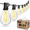 Tenmiro 60FT Outdoor String Lights, Waterproof 16+1 Edison Shatterproof Bulbs Led Outside
