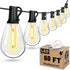 Tenmiro 60FT Outdoor String Lights, Waterproof 16+1 Edison Shatterproof Bulbs Led Outside