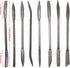 Woodworking Carving Rasping Coarse Rasps and Files, 8 PCS 5.5 X 200mm Double Ended Riffler Wood File Set