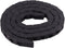 Machine Tool 7 x 7mm Semi Enclosed Type Plastic Towline Cable Carrier Drag Chain, Nested for CNC Machine Tools, Black