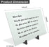 ZHIDIAN Magnetic Small Glass Whiteboard, 14x10" Portable Tempered Glass Dry Erase Board with Adjustable Stand