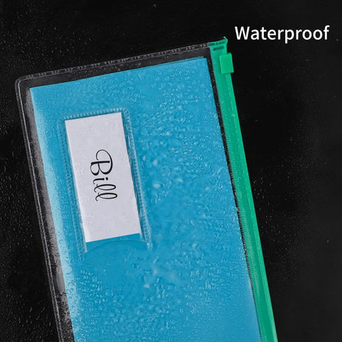 EOOUT 24pcs Poly Zip Envelope, Reusable Plastic Envelopes, 9 x 4.7 Inches, A6 Size, 10 Colors