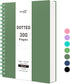 RETTACY Bullet Dotted Journal - B5 Dotted Grid Spiral Notebook, 300 Pages, 100 GSM Premium Acid-Free Paper, Dark Green