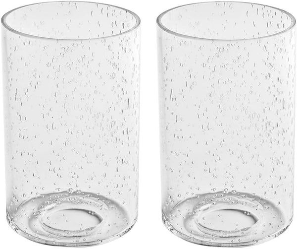 MISUOVERRE Seeded Glass Shade, 2 pack, Bubble Seeded Glass Lamp Shade Replacement for