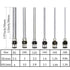 12 Pack Dispensing Needle Set - 1.97inch Stainless Steel Blunt Tip Luer Lock, 8, 10, 12, 14, 16, 18 Gauge