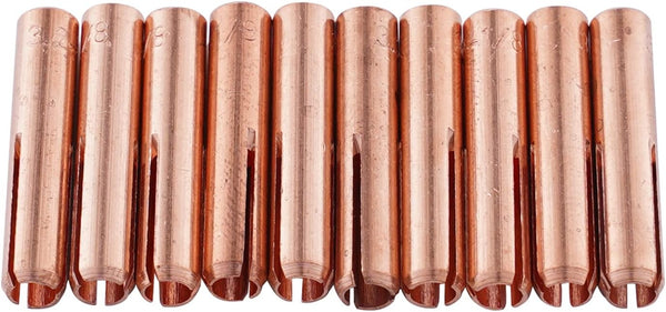 TIG Collet 13N24 (1/8"&3.2mm) for 9, 20 & 25 Series Welding Torch, 10Pcs