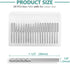 Carbide Burr Set - 1/8'' Shank Diameter Set of 20 Carbide Rotary Tool bits for Engraving and Grinding for Metal Engraving, Woodworking Engraving and polishing.