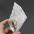 Ellbest 300pcs Clear Front White Back Bags, Resealable Zipper Plastic Poly Pouches for Jewelry Making Crafts Packing