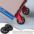 4pcs VALICLUD Replacement Shopping Cart Wheels Rolling Cart Wheel for Grocery Trolley Heavy Duty Caster Easy Climbing