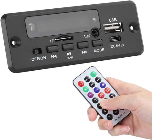 Ejoyous MP3 MP3 2x3W Bluetooth Decoder Board, Decoder Module Digital Display Amplifier Player Module Black Supplies