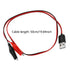 Crocodile Clamps Test Wire 50cm/19.69inch with Double Alligator Clips to USB Male Connector Cable for Circuit Testing