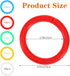 Yuanchu 200 0.8 Inch Pcs Loose Leaf Binder Rings, Colorful Book Plastics Notebook Paper Ring Loose Leaf Rings