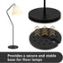 Generic 9.25 Inch Counterweight Plastic Lamp Base Weight, Round Floor Lamp Base Replacement Only, Heavy Duty for Table