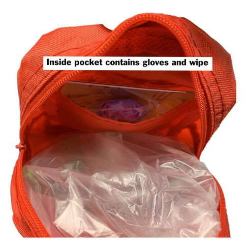WNL Products CPR Rescue Mask, Adult/Child Pocket Resuscitator Kit with Soft Case and Belt Clip