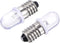 MECCANIXITY E10 Screw Base LED Bulb, DC 6.3V 0.25W Round Top Mini Spot Light, Warm White, Pack of 10