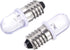 MECCANIXITY E10 Screw Base LED Bulb, DC 6.3V 0.25W Round Top Mini Spot Light, Warm White, Pack of 10