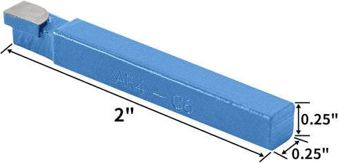 1/4" Metal Lathe Tooling: 10PCS Carbide Tip Tipped Cutter Tool, C6 Bit Cutting Set for Metal Lathe Turning