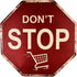dojune-Funny Decor Wholesale Metal Novelty Stop Sign, Don't Stop Shopping