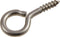 Hillman 4277 Stainless Steel Screw Eyes, #8 x 1-5/8", 10 pieces