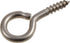 Hillman 4277 Stainless Steel Screw Eyes, #8 x 1-5/8", 10 pieces